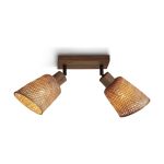 Good&Mojo Plafondlamp Java Bamboe Bruin | Geschikt voor 2x E27 