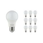 Voordeelpak 10x Noxion Lucent Classic LED E27 Peer Mat 4.9W 480lm - 840 Koel Wit | Vervangt 40W