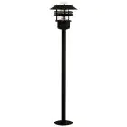 Nordlux Vejers Sokkel Lamp Metaal en Glas Zwart | IP54 - Geschikt voor E27