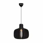 Nordlux Hazo 43 Pendelarmatuur Hout Zwart | Geschikt voor 1x E27
