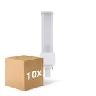 Voordeelpak 10x Ledvance Dulux-D LED 7W - 830 Warm Wit | 2-Pin - Vervangt 18W