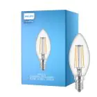 Philips Corepro LED Kaars E14 Filament Helder 4.3W 470lm - 827 Zeer Warm Wit | Vervangt 40W