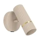 Eglo Wandlamp Caminia Staal Geschuurd 4.7W 345lm - 830 Warm Wit | IP20 - Incl. 1x GU10